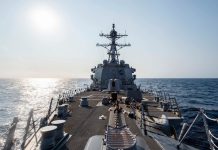 美軍驅逐艦駛經台灣海峽 北京冀美方妥善處理