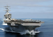 美衛生部長訪台 雷根號8日東海巡弋