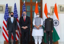 美國與印度在印度舉行「2+2」會談