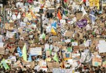 格拉斯哥周六再次爆发示威游行 数万人要求”采取行动”应对气候变化