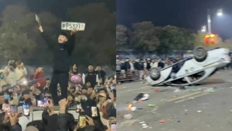 南京萬人獻花孫中山銅像 河南千人包圍公安砸警車