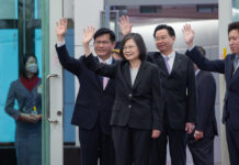 蔡英文訪中美洲過境紐約 晤紐澤西州長