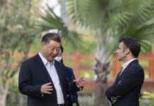 習近平在廣州與馬克龍茶敘 中法聯合聲明:支持一切恢復烏克蘭和平的努力