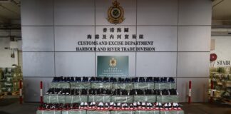 香港海關檢獲約八百八十萬元懷疑冒牌波鞋