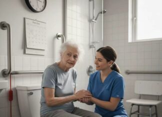 失智者上廁所的照顧